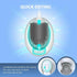 Silicone Water Drop Toilet Brush Holder Set Wall-Mounted Cleaning Brush Tool Grey
