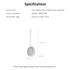 Silicone Water Drop Toilet Brush Holder Set Wall-Mounted Cleaning Brush Tool Grey