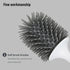 Silicone Water Drop Toilet Brush Holder Set Wall-Mounted Cleaning Brush Tool Grey