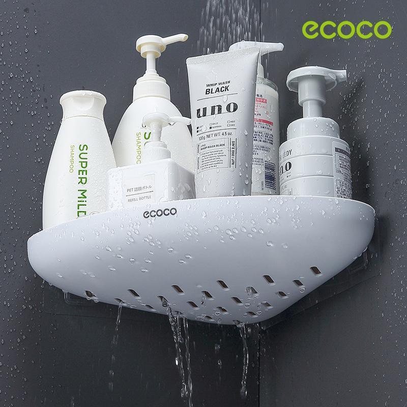 Bathroom Corner Shower Shelf Corner Shower Caddy Shower Storage Organizer Wall Mounted for Bathroom, Kitchen, Toilet Black