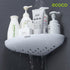 Bathroom Corner Shower Shelf Corner Shower Caddy Shower Storage Organizer Wall Mounted for Bathroom, Kitchen, Toilet Black