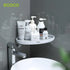 Bathroom Corner Shower Shelf Corner Shower Caddy Shower Storage Organizer Wall Mounted for Bathroom, Kitchen, Toilet Black