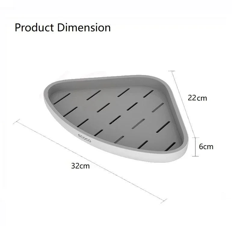 Bathroom Corner Shower Shelf Corner Shower Caddy Shower Storage Organizer Wall Mounted for Bathroom, Kitchen, Toilet Black