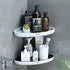 Bathroom Corner Shower Shelf Corner Shower Caddy Shower Storage Organizer Wall Mounted for Bathroom, Kitchen, Toilet Black
