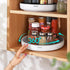 Kitchen Rotating Spice Condiment Storage Rack Bathroom Swivel Tray Organizer Black