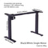 Standing Desk Height Adjustable Sit Stand Motorised Single Motor Frame Black Only