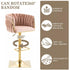 SERENITà Modern Velvet Breakfast Bar Stools Swivel Barstools Adjustable Counter Stools with Backrest Set of 2 Pink