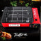 Portable Gas Stove Burner Butane BBQ Camping Gas Cooker With Non Stick Plate Red without Fish Pan and Lid