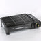 Portable Gas Stove Burner Butane BBQ Camping Gas Cooker With Non Stick Plate Black
