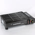 Portable Gas Stove Burner Butane BBQ Camping Gas Cooker With Non Stick Plate Black