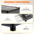 Portable Gas Stove Burner Butane BBQ Camping Gas Cooker With Non Stick Plate Black