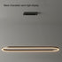 Modern Minimalist Oval Pendant Light Adjustable LED Chandelier White