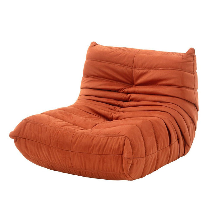 High Back Single Fireside Togo Sofa Chair Cozy Lounge Chair with Ottoman High Density Sponge Multiple Colors Comfortable and Durable (Green)