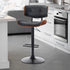 European Wooden Black Modern Bar Stools Swivel Bar Stool Chair Counter Height Bar(Black)stool with 360 Degree Swivel Seat