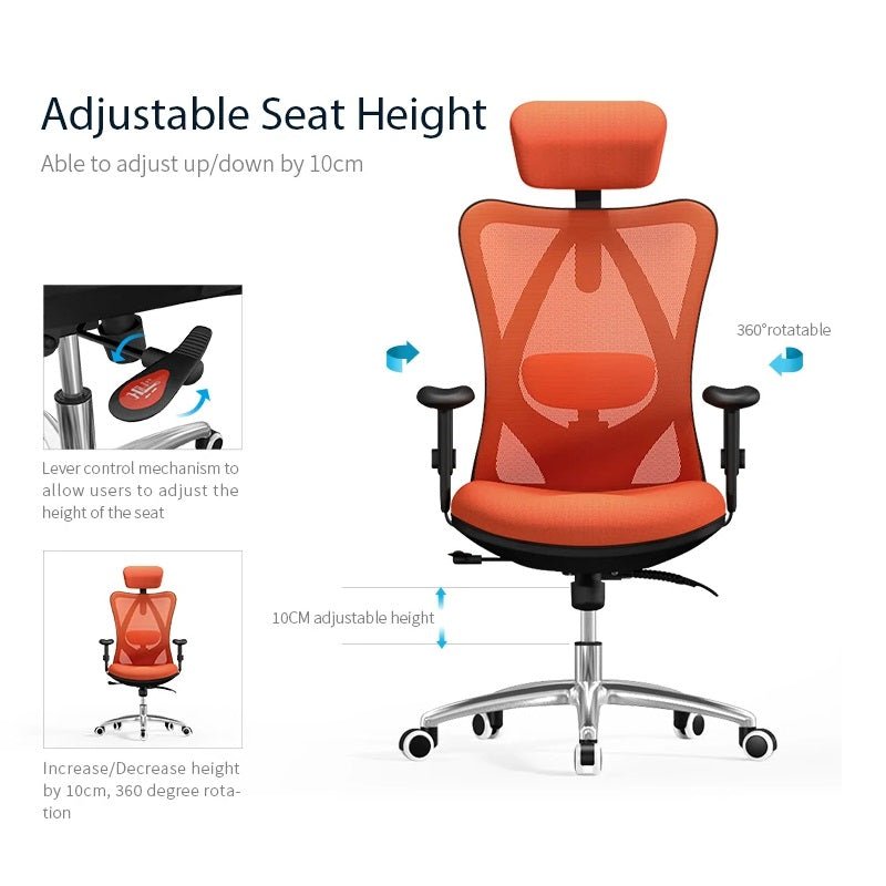 Ergonomic Office Chair, Computer Chair Desk Chair High Back Chair Breathable,3D Armrest and Lumbar Support