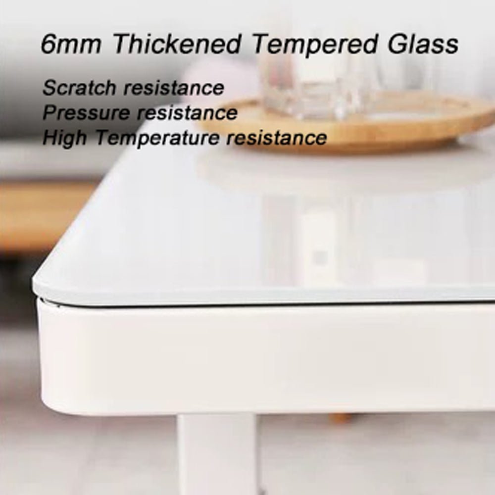 Black Color Electric Standing Desk Electric Height Adjustable Sit Stand Workstation Toughened Glass Top Single Motor Wireless Charger