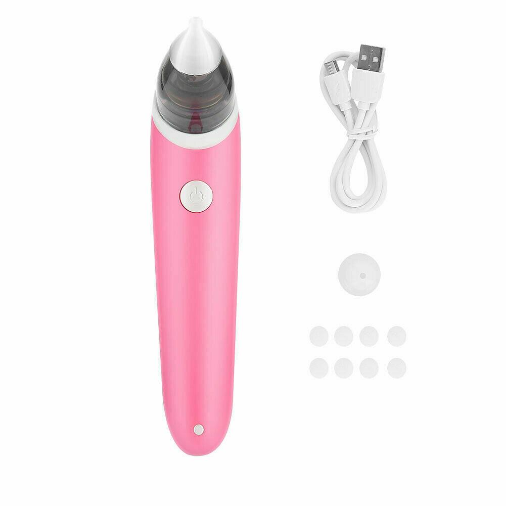 Baby Nasal Aspirator Electric Safe Hygienic Nose Cleaner Snot Sucker For baby Red