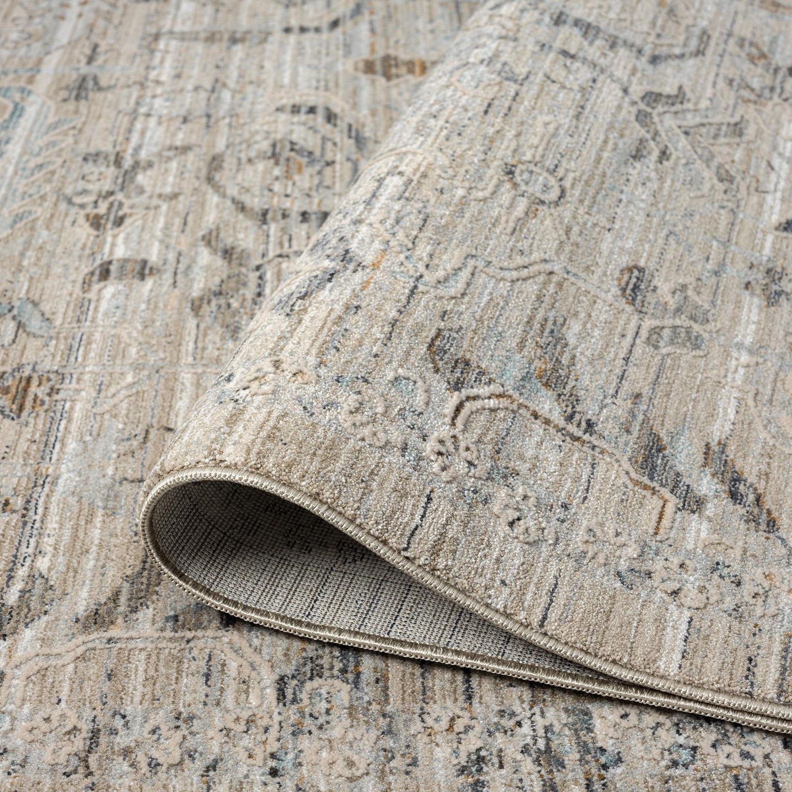 Aubre Contemporary Area Rug - Taupe - 120x180