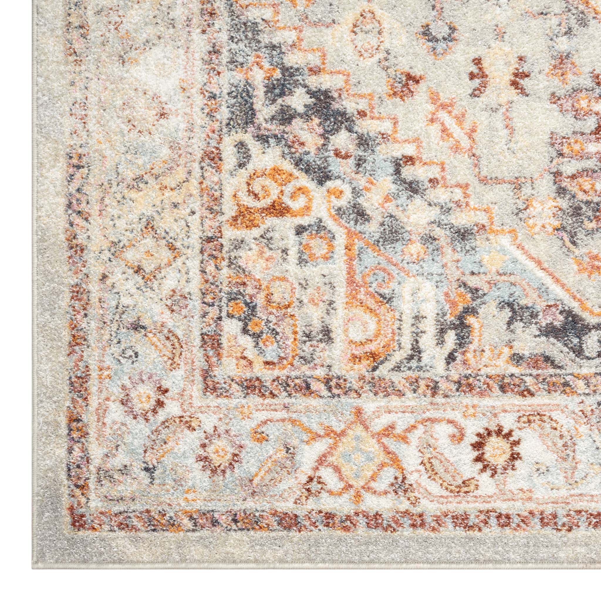 Ornate Persian Vintage Rug - Grey - 240x330