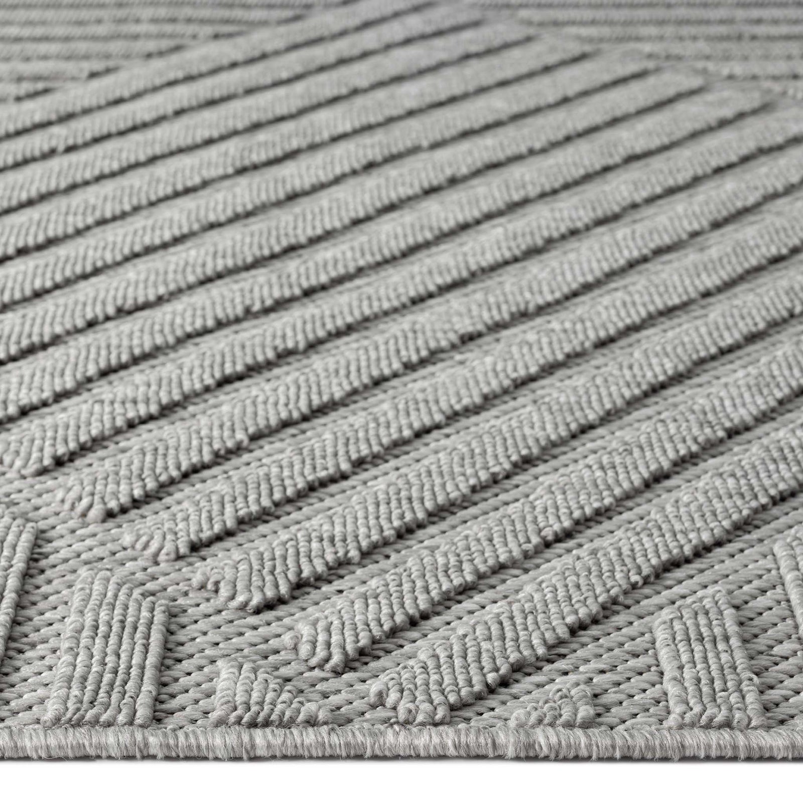 Alpha Outdoor Rug - Light Grey - 300x400