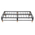 Metal Bed Frame Mattress Foundation Blue  King