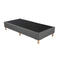 Metal Bedframe Mattress Foundation Dark Grey  King