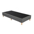 Metal Bedframe Mattress Foundation Dark Grey  King