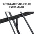Metal Bedframe Mattress Foundation Dark Grey  King