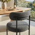 Charcoal Chic Boucle Elsa Dining Chairs