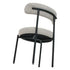 Luxe Boucle Cushioned Elsa Dining Chairs in White Quartz