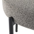 Plush Boucle Cushioned Elsa Dining Chairs in Slate Grey