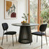 Charcoal Charm Armless Dining Chair Duo
