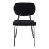 Charcoal Charm Armless Dining Chair Duo