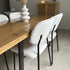 White Whisper Teddy Fabric Dining Duo