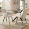 Boucle – teddy Sherpa Fabric Bliss Armrest Dining Chair Ensemble