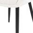 Boucle – teddy Sherpa Fabric Bliss Armrest Dining Chair Ensemble