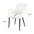 Boucle – teddy Sherpa Fabric Bliss Armrest Dining Chair Ensemble