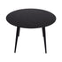 5‑Piece Dining Set – Round Marble Table + 4 Blue Velvet Shell Chairs