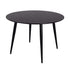 5‑Piece Dining Set – Round Marble Table + 4 Green Velvet Shell Chairs