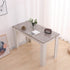 Modern Dining Table 120cm Wood Kitchen Table White Grey 4 Seater