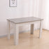 Modern Dining Table 120cm Wood Kitchen Table White Grey 4 Seater