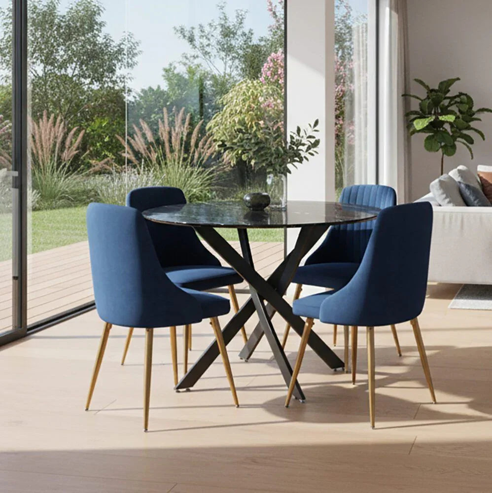 Marble Masterpiece Table and Chair Set