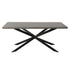 Falcon Rectangular Dining Table – 170cm Marble‑Effect MDF, Steel Base