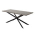 Falcon Rectangular Dining Table – 170cm Marble‑Effect MDF, Steel Base