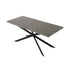 Falcon Rectangular Dining Table – 170cm Marble‑Effect MDF, Steel Base