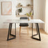 Rectangular Marble-Effect Table