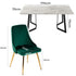 Marbleous Green Velvet Dining Set