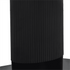 Clara Eclipse Black Oval Dining Table, Seats 4-6, Grooved Pillar Base Design