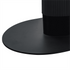 Clara Eclipse Black Oval Dining Table, Seats 4-6, Grooved Pillar Base Design