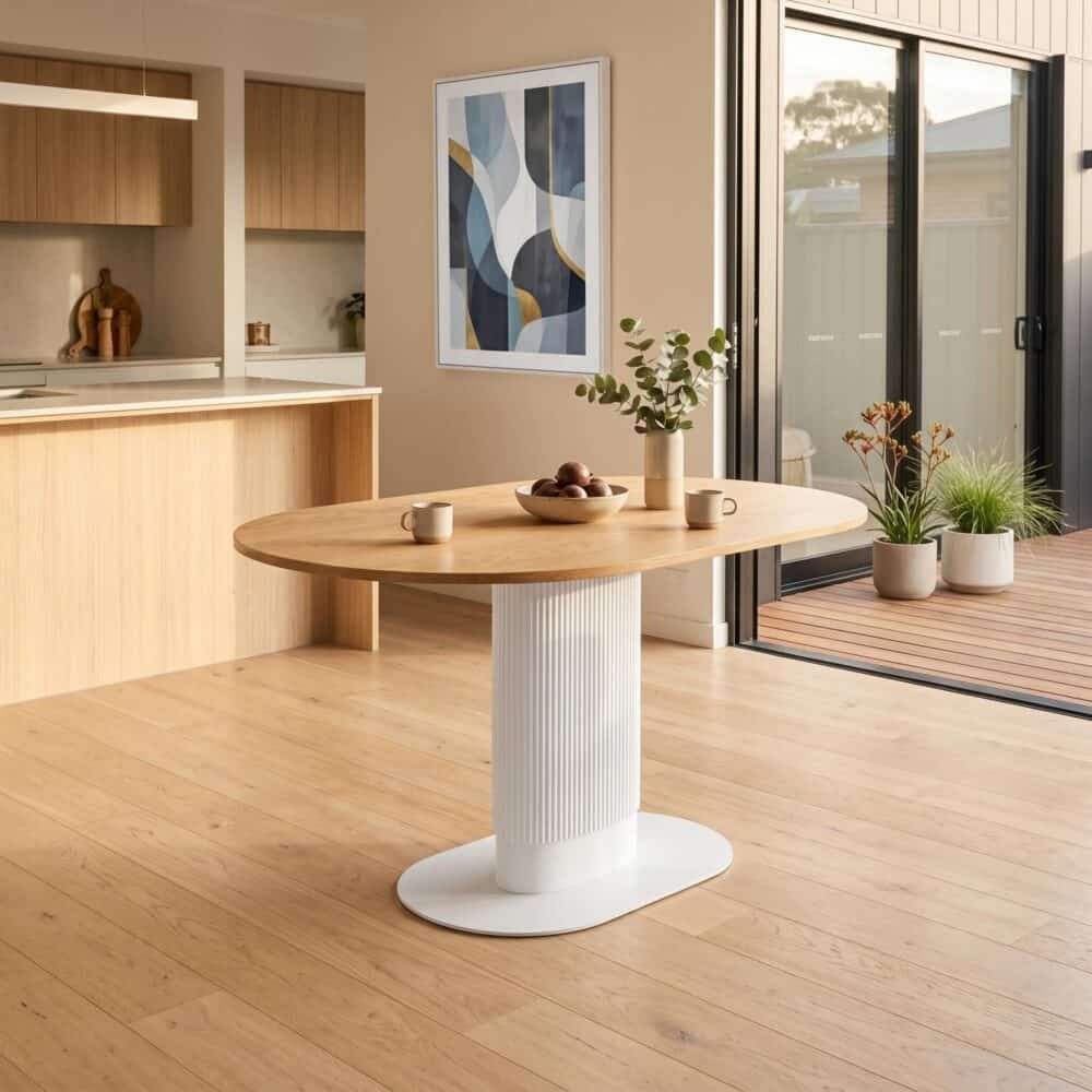 Clara Gather Round Oval Dining Table